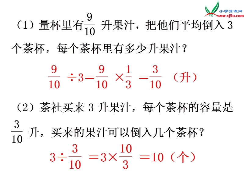 （苏教版）2014年秋六年级数学上册 3.3 分数除以分数课件1.ppt_第3页