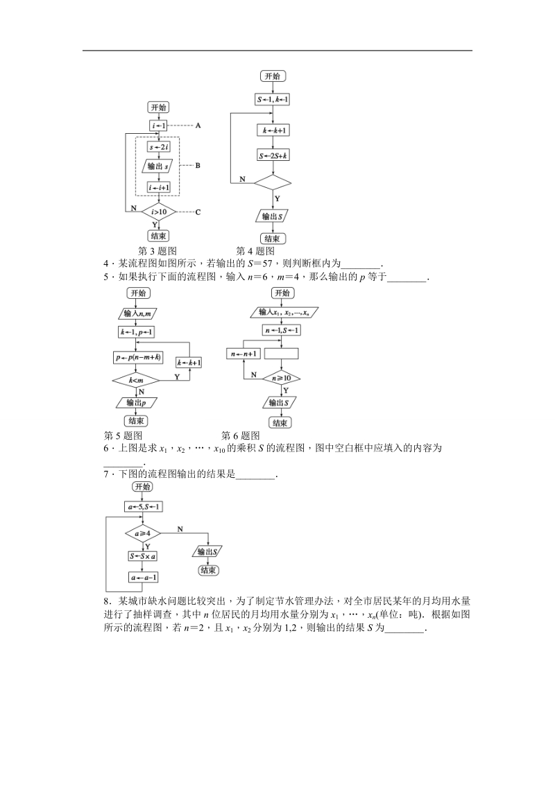 【步步高学案导学设计】数学苏教版必修3导学案：第1章 算法初步 1.2.3循环结构.doc_第2页