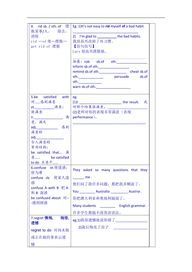 山东省英语高中人教版学案 必修四：unit 2 woking the land 单词（学生版）.doc_第2页