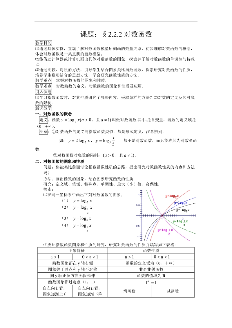 《对数函数》教案9（第3课时）（新人教a版必修1）.doc_第1页