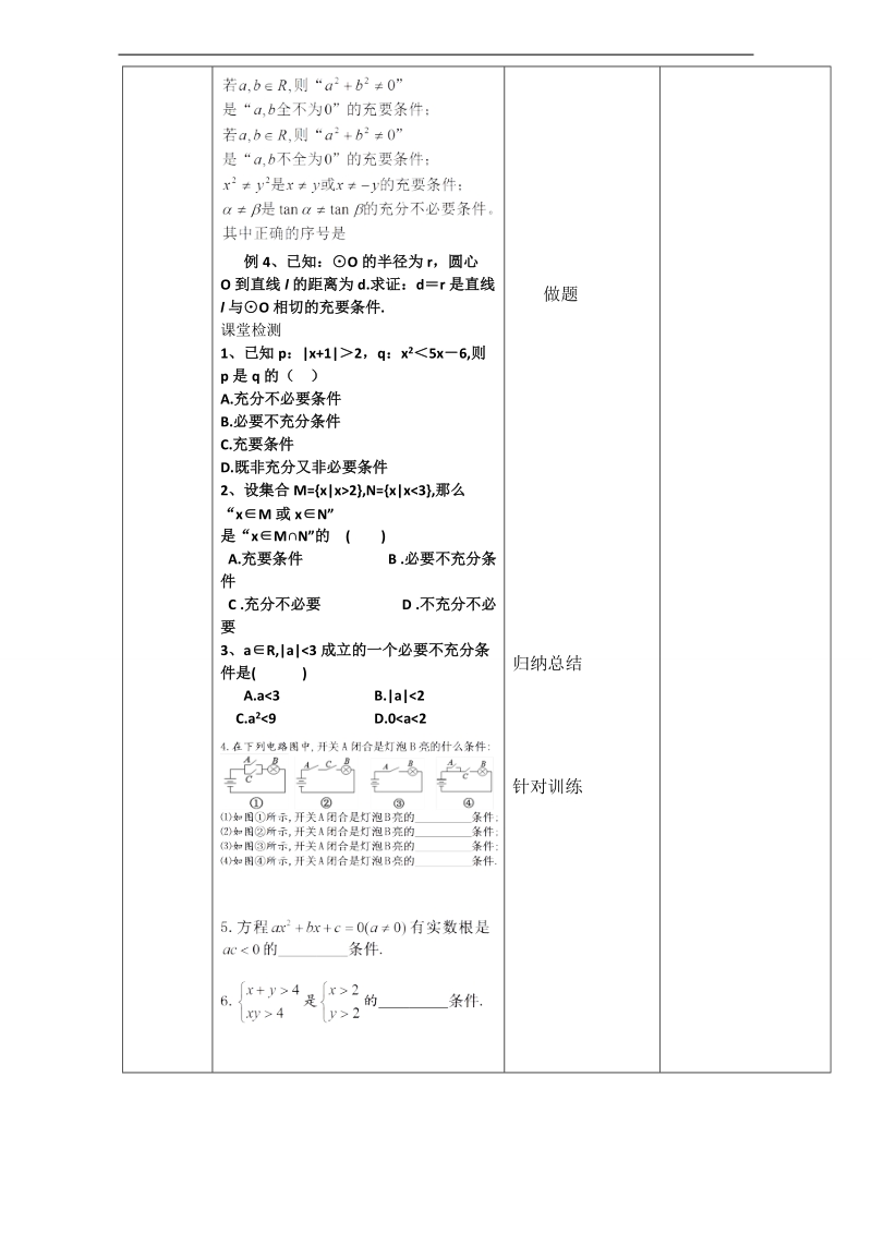 北京市高二数学上册（选修2-1）1.2.2 充要条件（教学设计） word版.doc_第3页