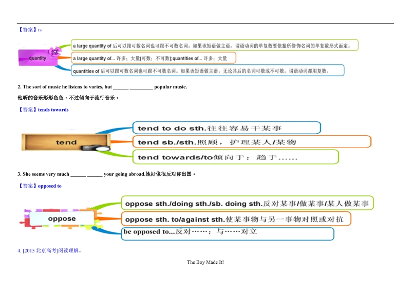 教材图解（思维导图+微试题）人教版英语选修6 unit 4 global warming学案.doc_第3页