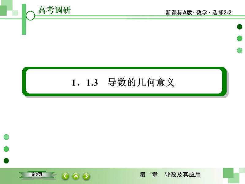 【同步课堂】2015高中数学（人教a版）选修2-2课件：1-1 变化率与导数3.ppt_第3页