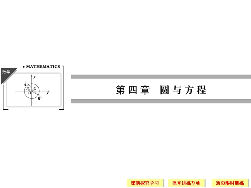 【创新设计】-版高中数学（人教a版）必修2【配套课件】：4-1-1圆的标准方程.ppt_第1页