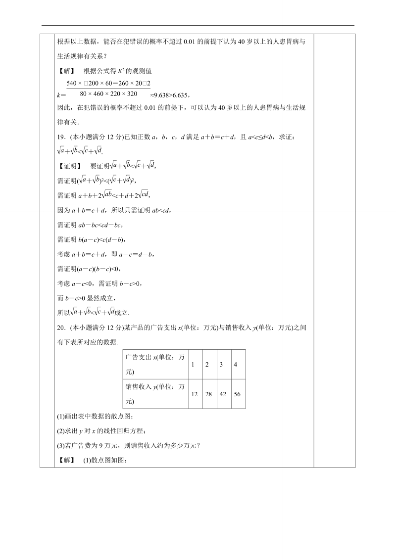 甘肃省宁县第五中学人教版高中数学选修1-2：模块测试3.doc_第2页