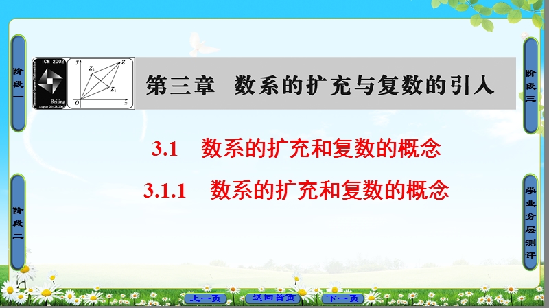 2018版高中数学（人教a版）选修1-2同步课件：第3章 3.1.1 数系的扩充和复数的概念.ppt_第1页