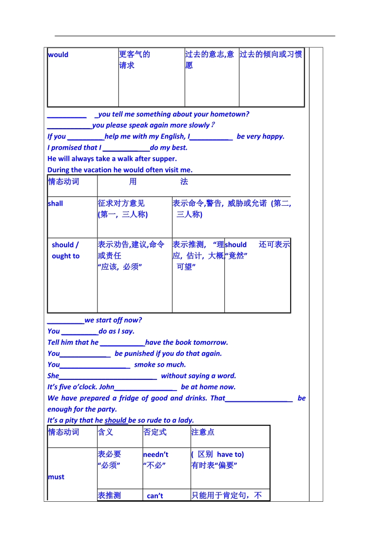 山东省英语高中人教版学案 必修三教师版：unit 1 festivals around the world 语法.doc_第3页