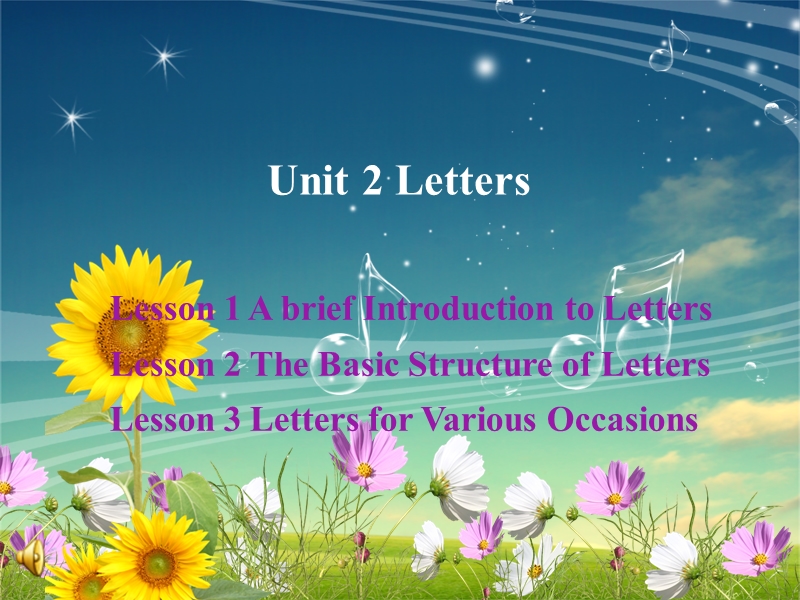 lesson 1 a brief introduction to letters.ppt_第1页