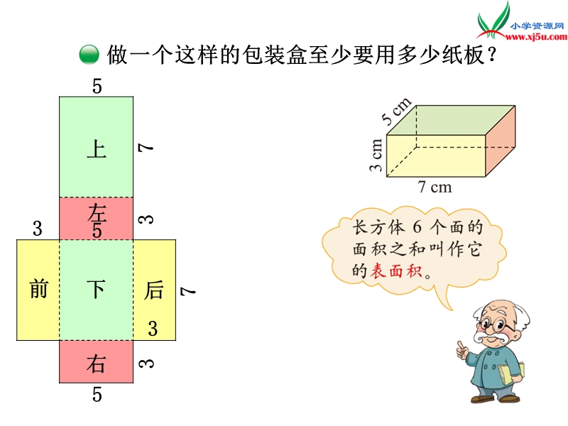 （北师大版）2014秋数学五年级下册第二单元 长方体的表面积.ppt_第2页