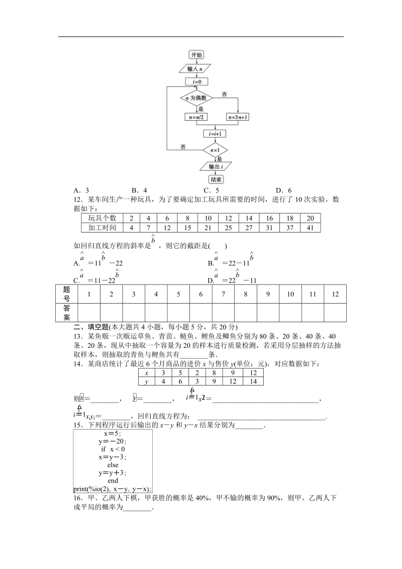 【步步高学案导学设计】数学人教b版必修3模块综合检测（b）.doc_第3页