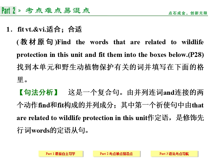 【创新设计】高中英语配套课件：必修2 unit 4 section ⅱ（人教版，课标通用）.ppt_第3页