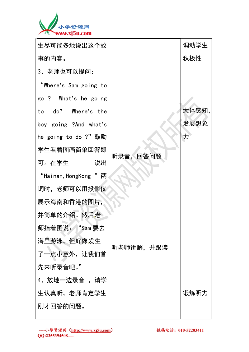 三年级上英语教案-module 10外研社（一起）.doc_第2页