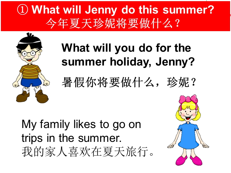 2017春冀教版（三起）六年级下册lesson 15《jenny’s summer holiday》ppt课件4.ppt_第3页