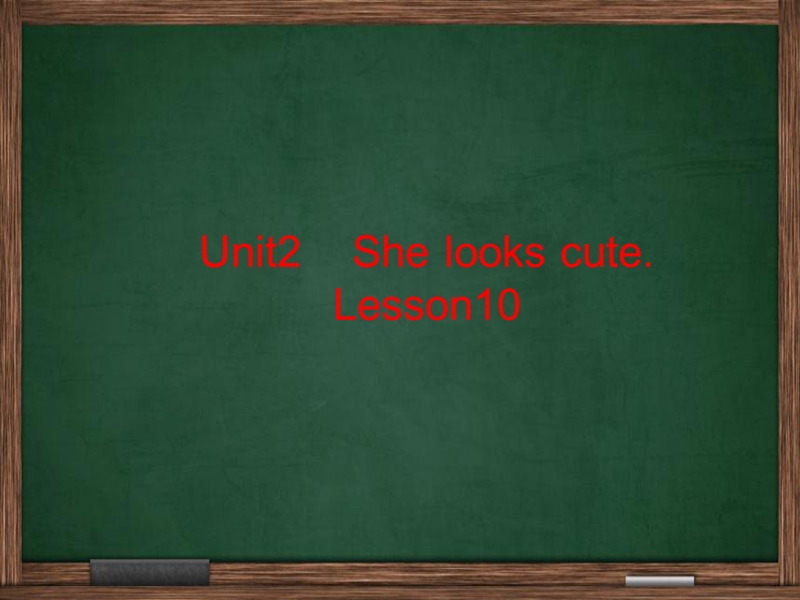 五年级上册英语课件-unit 2《she looks cute》（lesson 10） 人教（精通）.ppt_第1页