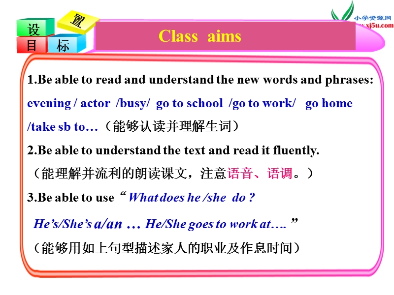 2016春外研版（一起）五年级下册module 7 unit 1《my father goes to work at 8 o’clock》ppt课件6.ppt_第2页