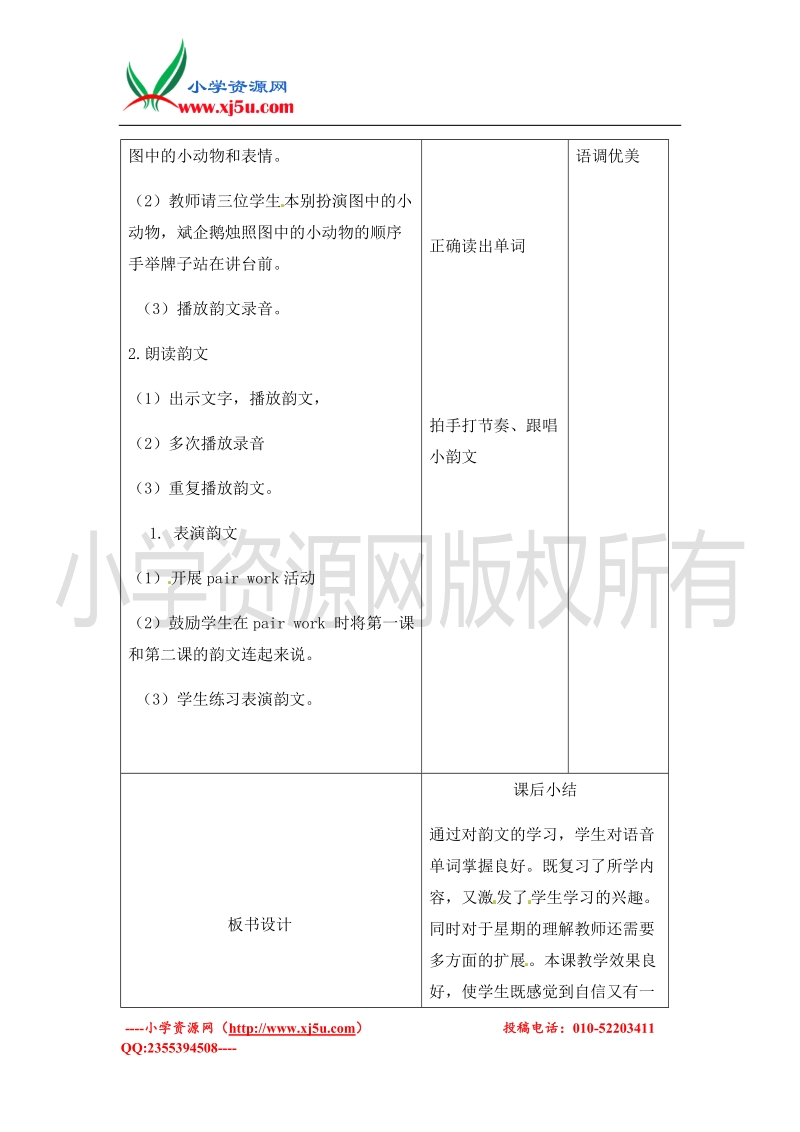 二年级上册英语教案-unit1 lesson2-北京课改版.doc_第3页