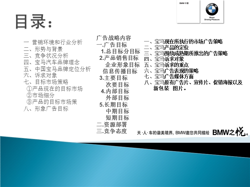 中国宝马汽车2010广告策划书.ppt_第3页