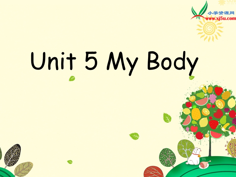 2016秋广东版开心学英语四上unit 5《my body》ppt课件.ppt_第1页