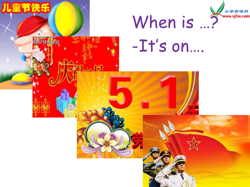 2017春人教pep版英语五年级下册unit 4《when is easter》ppt课件5.ppt_第2页