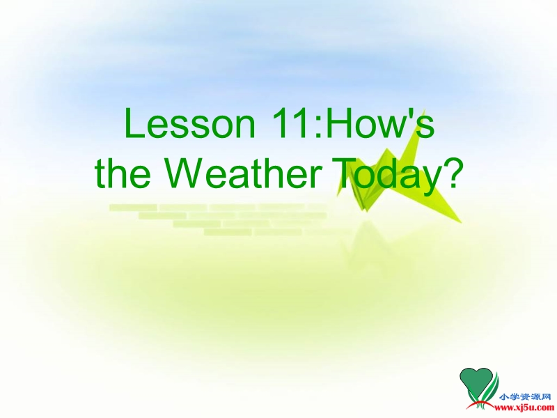 2016春冀教版英语四下《lesson 11 how’s the weather today》ppt课件4.ppt_第1页