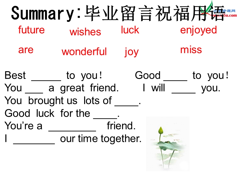 2016春外研版（一起）六年级下册module 9 unit 2《wishing you happiness every day》ppt课件4.ppt_第3页