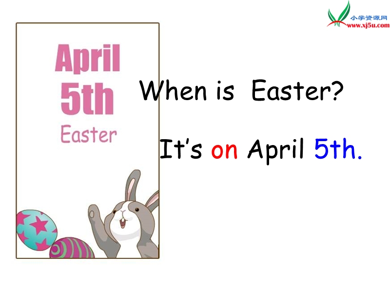 2017春人教pep版英语五年级下册unit 4《when is easter》ppt课件2.ppt_第3页