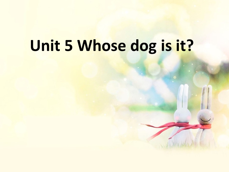 2017春人教pep版英语五年级下册unit 5《whose dog is it》ppt复习课件.ppt_第1页