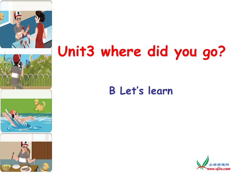 2016年新版pep小学英语六年级下册：unit3 where did you go part b lets learn 课件.ppt_第1页