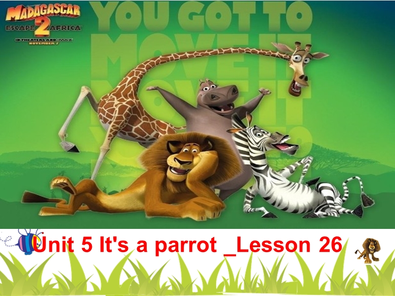 三年级下英语课件《unit+5+it’s+a+parrot》ppt+lesson+26人教精通版.ppt_第1页