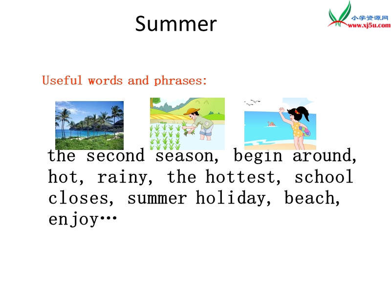 2016秋人教精通版英语六年级上册课件：unit 6《there are four seasons in a year》（lesson 35）1.ppt_第2页