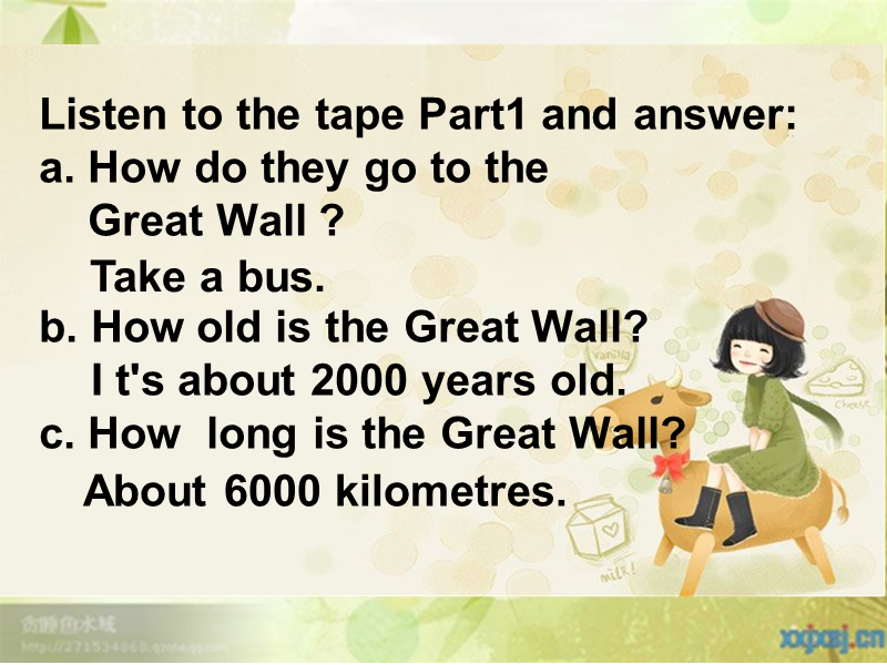 2016春冀教版（三起）五年级下册lesson 10《the great wall》ppt课件4.ppt_第2页