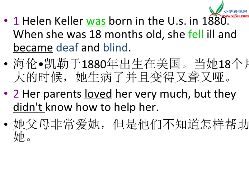 2016春冀教版（三起）六年级下册lesson 12《hellen keller》ppt课件2.ppt_第3页