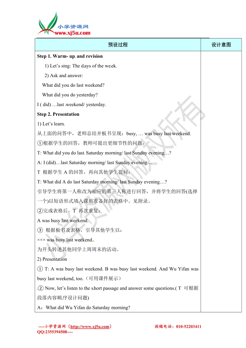 2017春六年级下册英语教案-unit3 parta let's read人教pep.doc_第2页