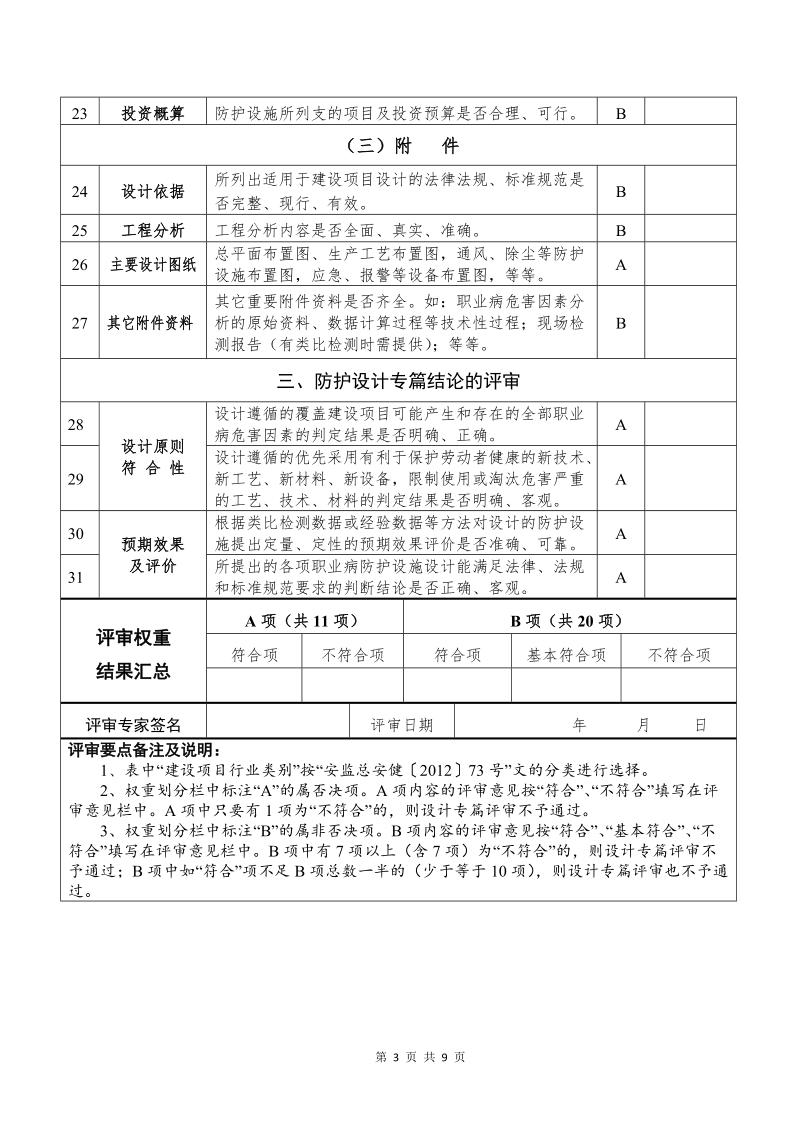 建设项目职业病职业病防护设施设计专篇自行组织评审要点.doc.doc_第3页