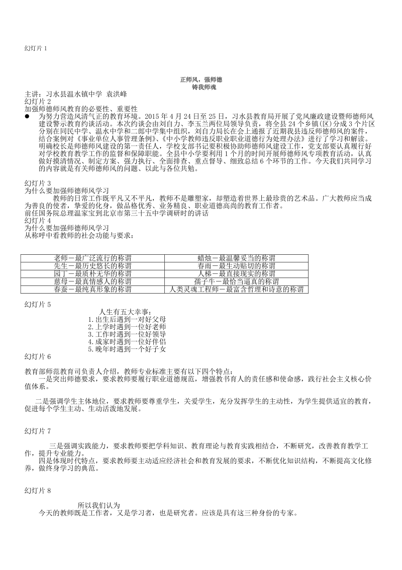 [业务]师德师风教育专题讲座.doc_第1页