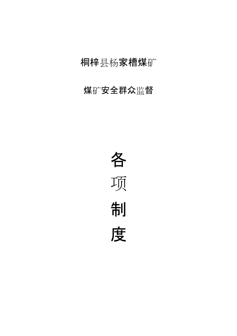 煤矿安全群众监督工作制度（3）（已打印）.doc_第1页