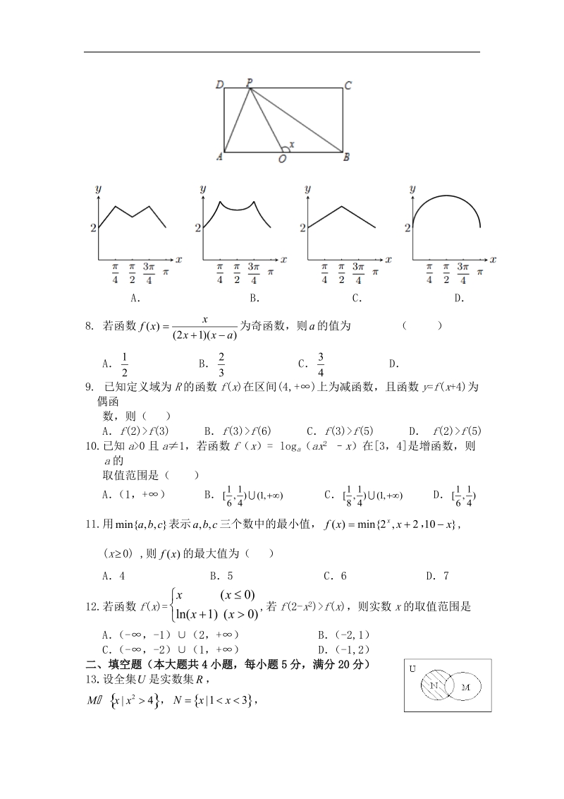 2016年河南省许昌高中高三上学期第二次月考（文科）数学试题 word版.doc_第2页