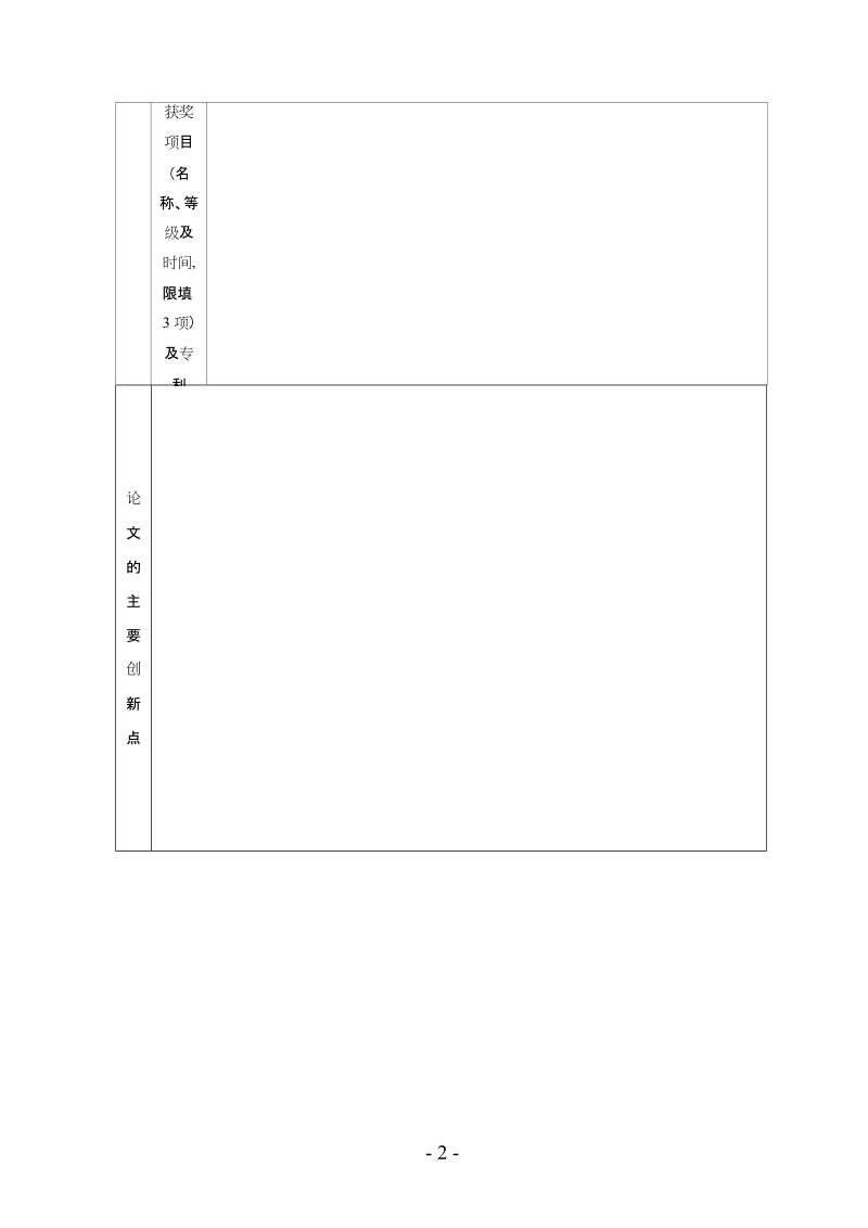 潍坊医学院优秀硕士学位论文推荐表 潍坊医学院.doc_第2页