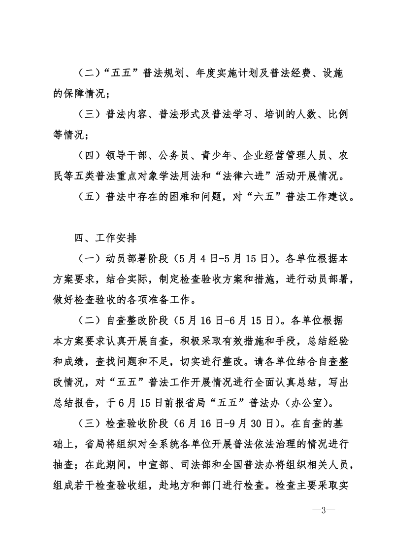 省地方税务局五五普法总结验收工作方案 推荐.doc_第3页