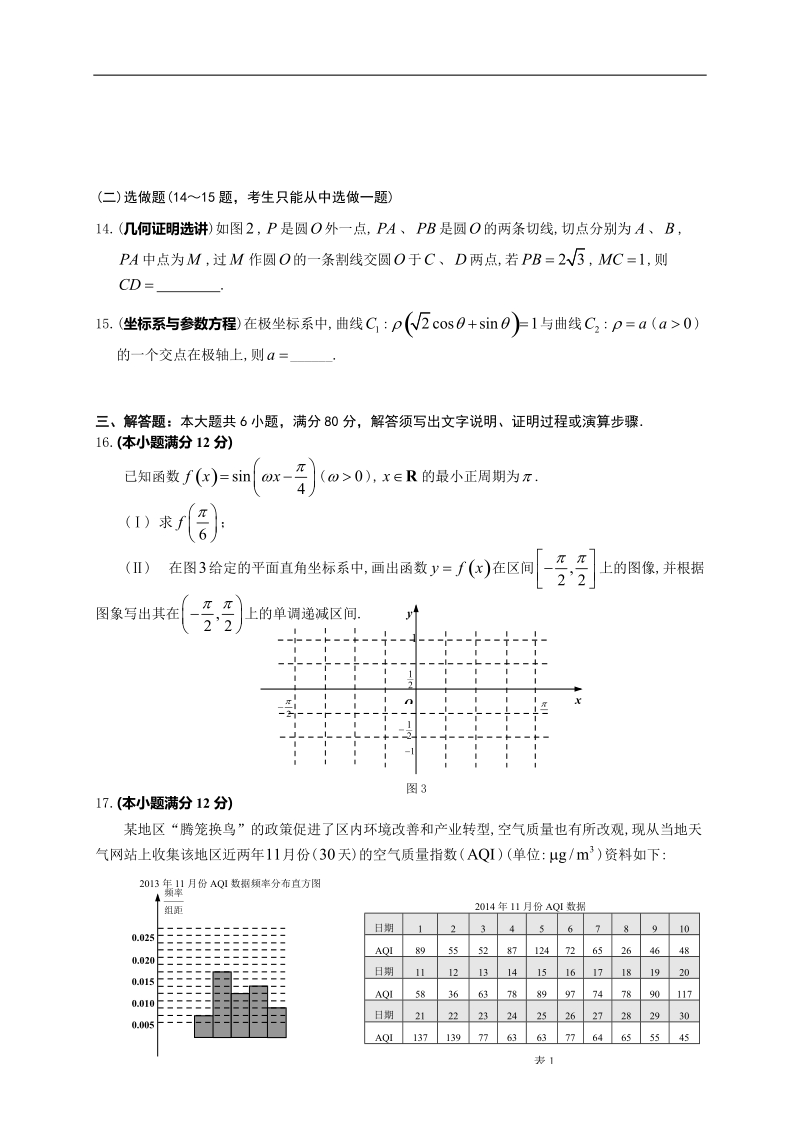 广东省佛山市普通高中2015年高三上学期教学质量检测（一）数学文试题.doc_第3页