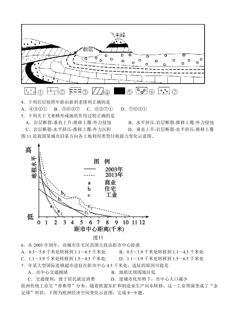 （高三地理试卷）-241-河南省三门峡市陕州中学高三上学期一练前第一次强化训练试题 地理的.doc_第2页