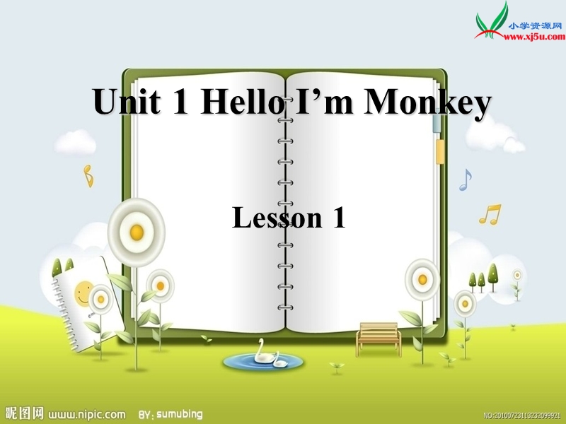 （人教版精通版）三年级英语上册《unit 1 hello! i’m monkey》ppt课件.ppt_第1页