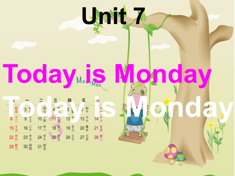 五年级下英语课件-unit7 today is monday 8北师大版(三起).ppt_第1页