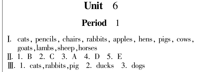 四年级英语下册 unit6《at a farm》课时训练1（pdf） 人教pep.pdf_第3页