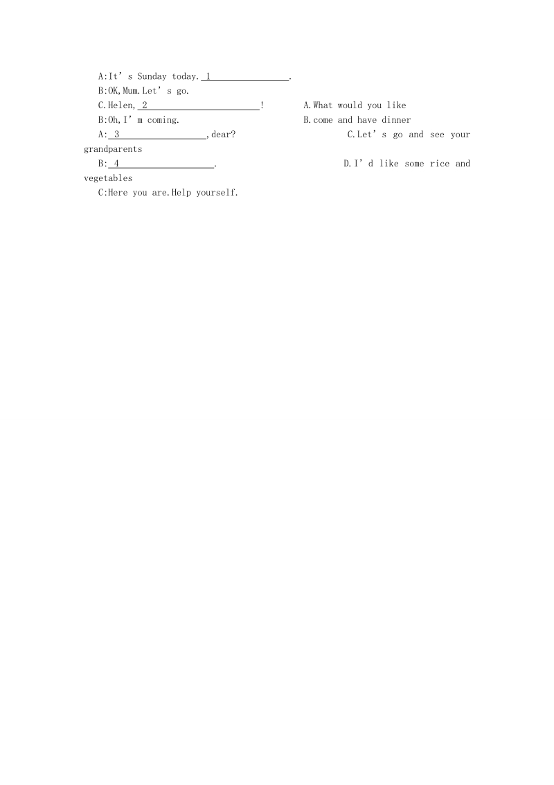 四年级下英语一课一练unit+5++what+will+you+do+this+weekend+lesson+26+习题人教精通版.doc_第2页