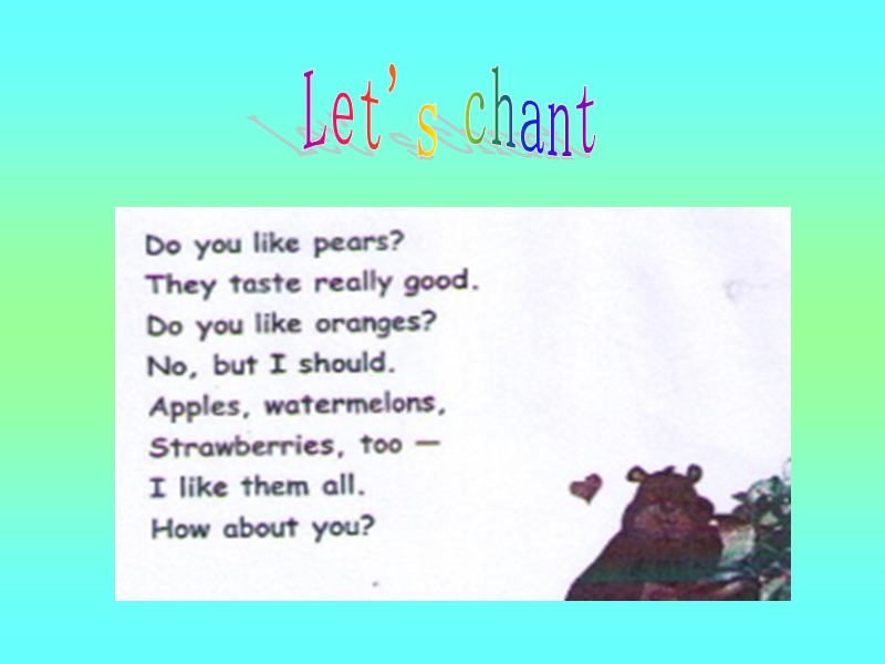 新人教pep版小学英语三年级下册优秀课件：unit5 do you like pears第三课时.ppt_第2页