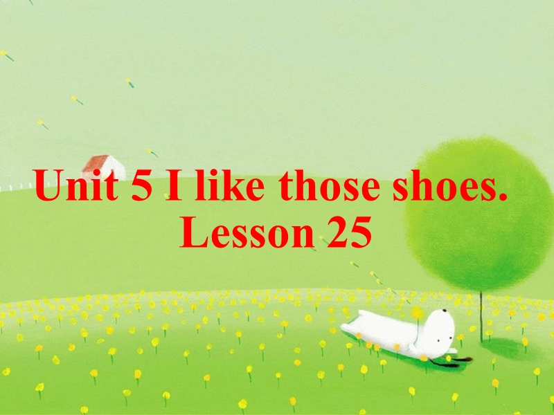 四年级上册英语课件-unit 5 i like those shoes lesson 25-1人教精通.ppt_第1页