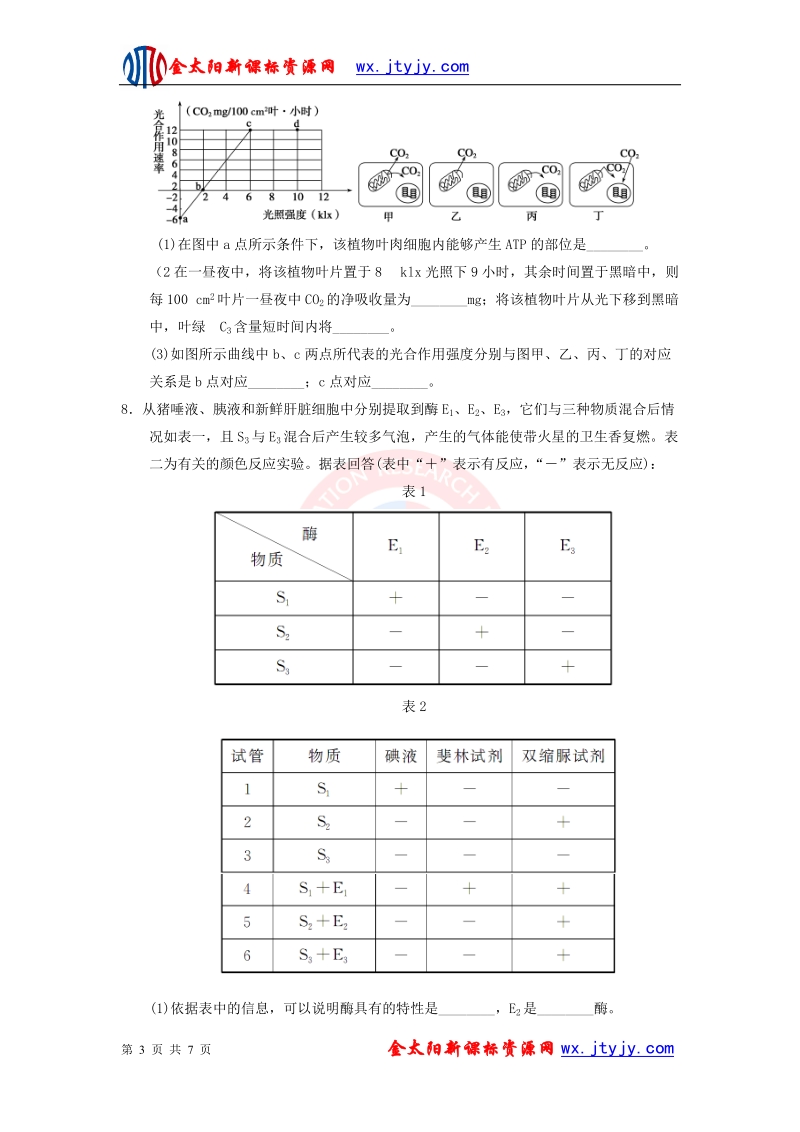 山东省2013年高三生物预测试题（二十一）.doc_第3页