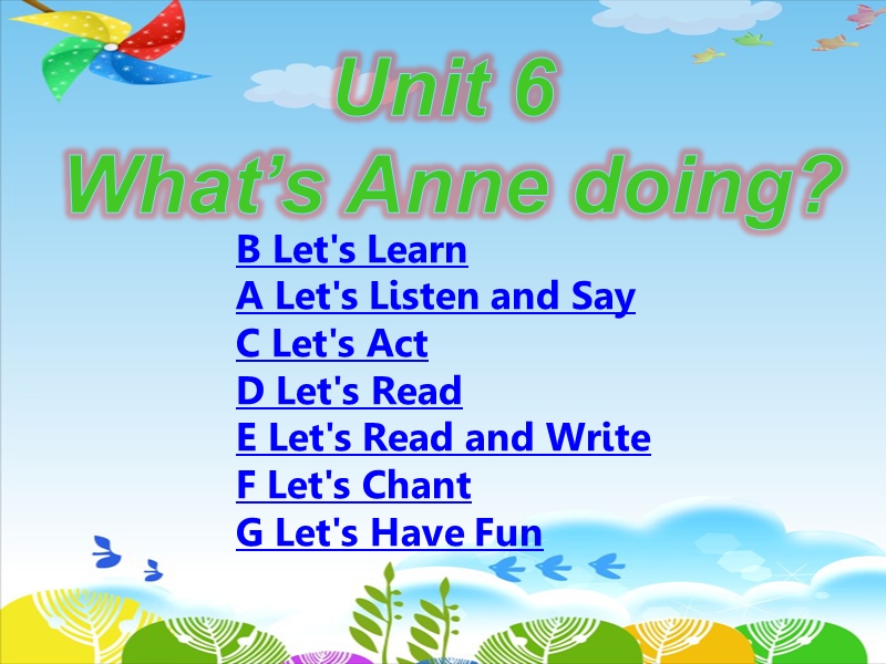 湘少版英语四年级下册unit 6 what's anne doing？.ppt_第1页