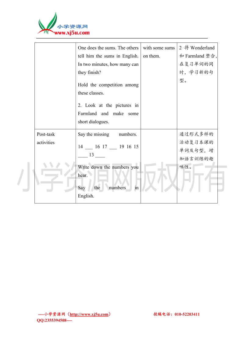 （新世纪版）二年级英语下册教案 unit 1(1).doc_第3页